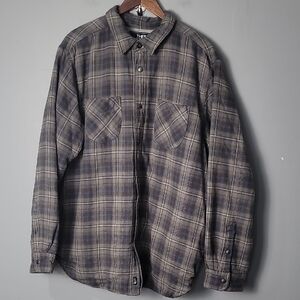The Northface Gray and Blue Plaid FLANNEL Jacket